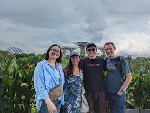 IDCORE Researchers, Ayse, Ailsa, Eoghan and Jonathan in Singapore 