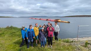 Visiting Pelamis Wave Energy Device