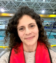 Anita Nunes Leite headshot taken within Flowave Ocean Research Facility